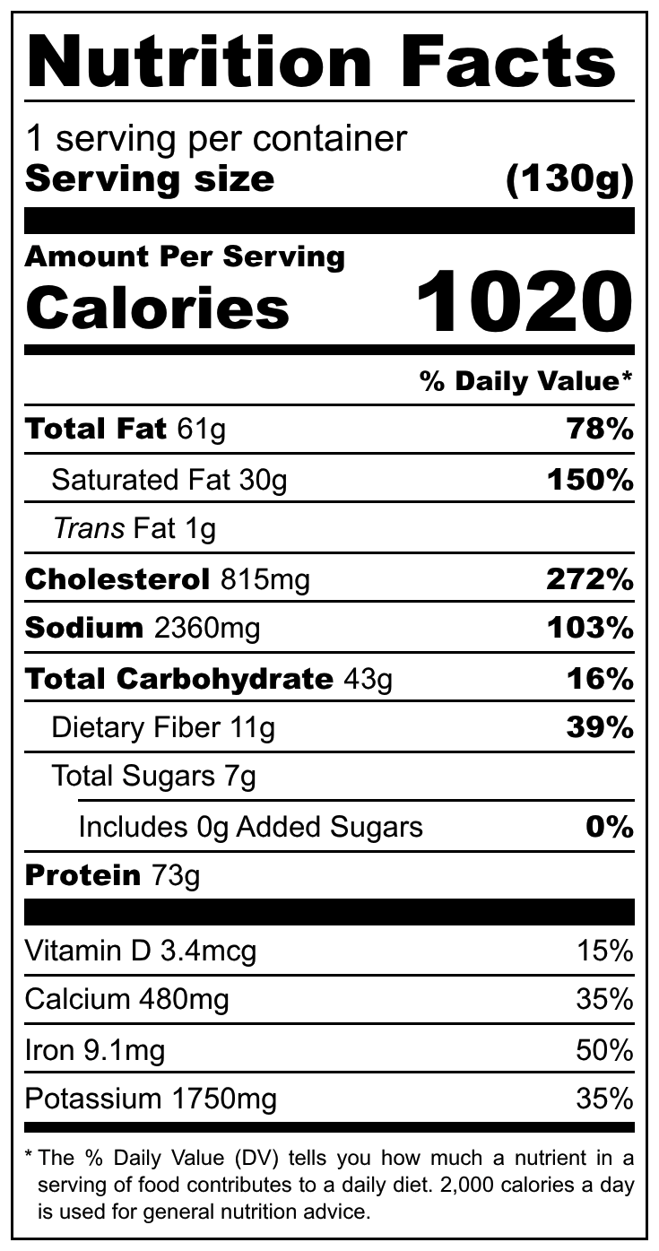 FOUNDATION Survival, Southwest Style Breakfast, 130g