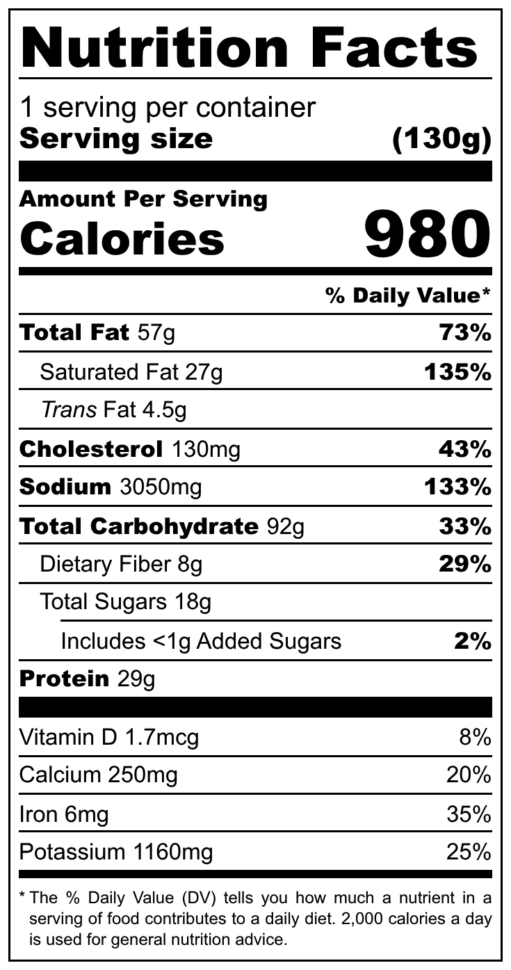 FOUNDATION Survival, Chicken Pot Pie Meal, 130g