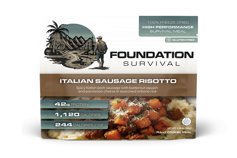 FOUNDATION Survival, Spicy Italian Pork Sausage Risotto, 130g