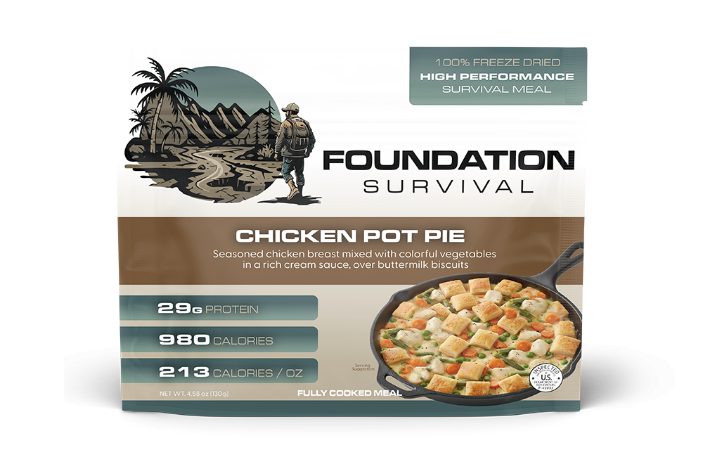 FOUNDATION Survival, Chicken Pot Pie Meal, 130g