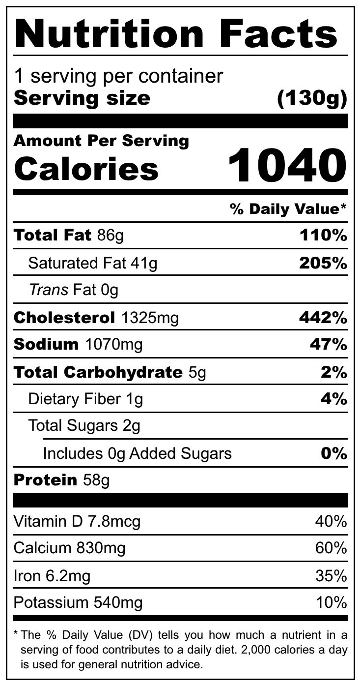 FOUNDATION Survival, Rise & Shine Breakfast Meal, 130g